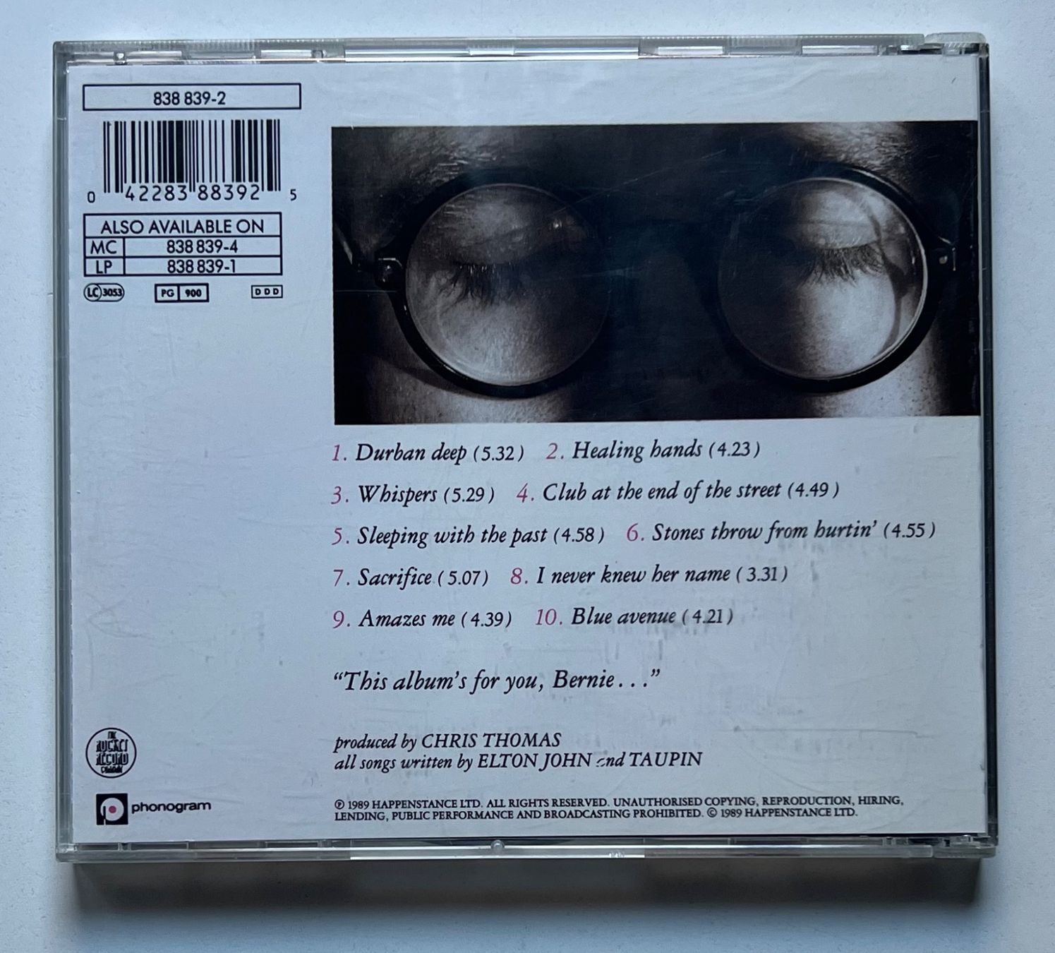 CD: Elton John / Sleeping With The Past – Usato da Näfels venduto da rottabi 1