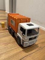 Bruder MAN Kehrichtwagen orange weiss neuwertig