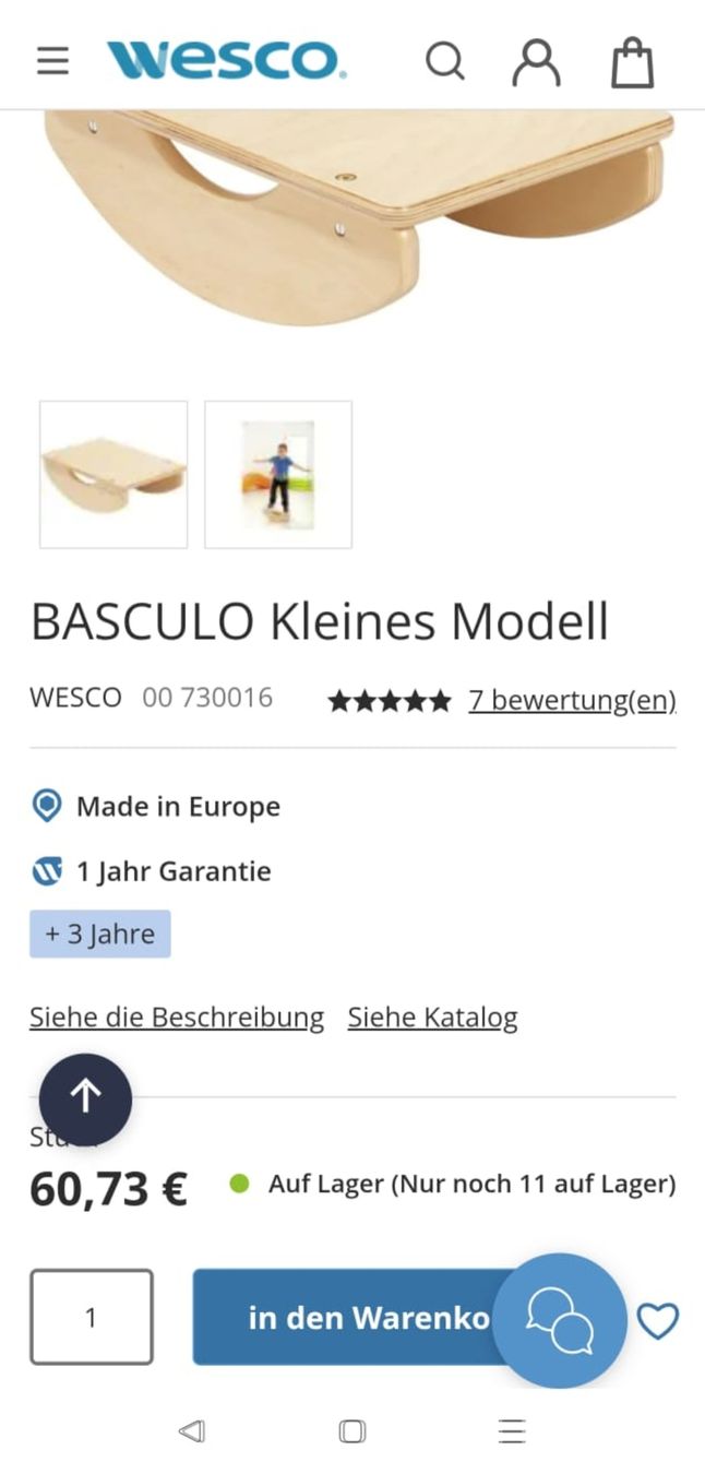 Hometrainer: Basculo - Gleichgewichtstraining – Gebraucht aus Rehetobel von ft24 3