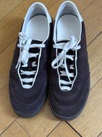 Massimo dutti burgundy suede sneakers