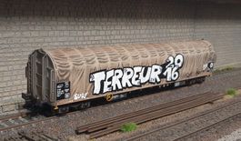 WAGON RILNS, SBB, MARKLIN 47061, PATINE + GRAFFITIS