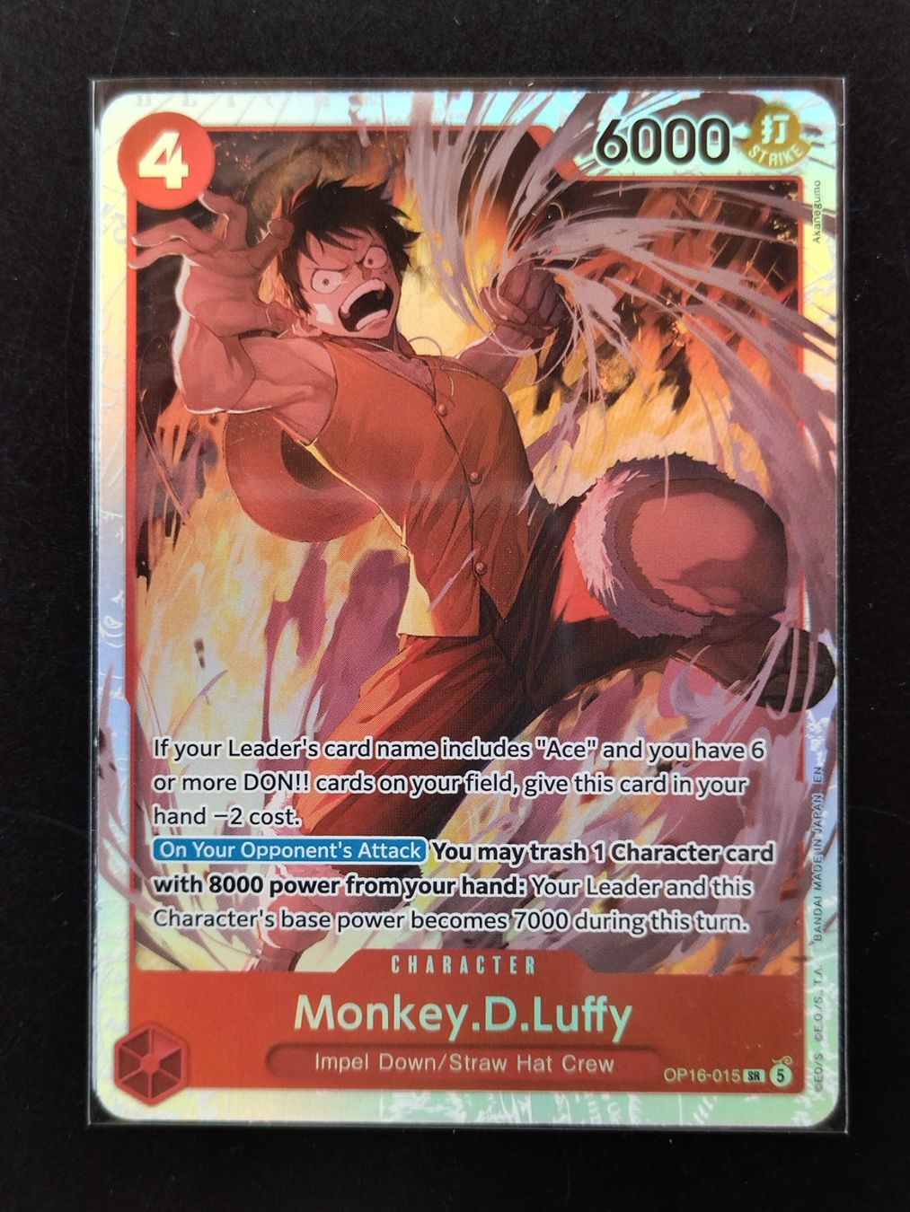 Bandai Carte collezionabili: Monkey.D.Luffy OP16-015 SR, EN – Nuovo (secondo la descrizione) da Ins venduto da phil_sinn
