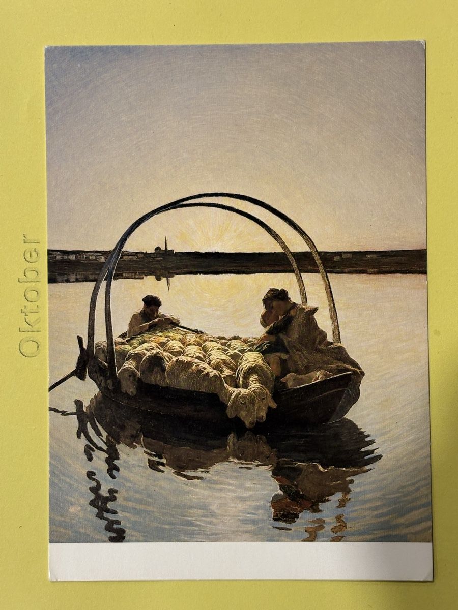 Cartoline postali: AK mit Kunst von Giovanni Segantini – Usato da Rümlang venduto da Kartenpost1