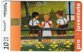 Taxcard Chip-1901 Pro Juventute Kinder 3.Auflage ungebraucht