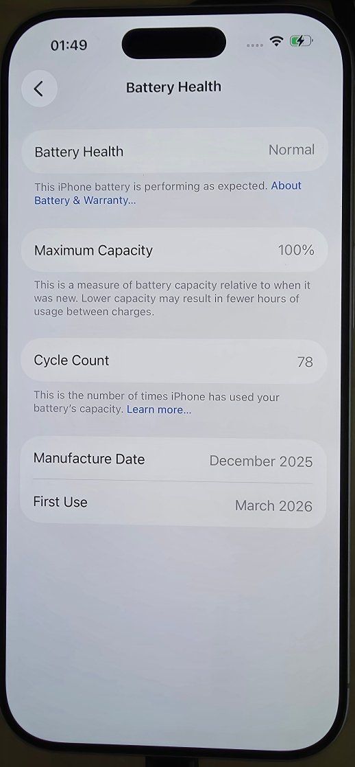 Apple Telefoni cellulari / Smartphones: iPhone 17 Lavande 256Gb + garantie – Usato da La Neuveville venduto da rapiot 8