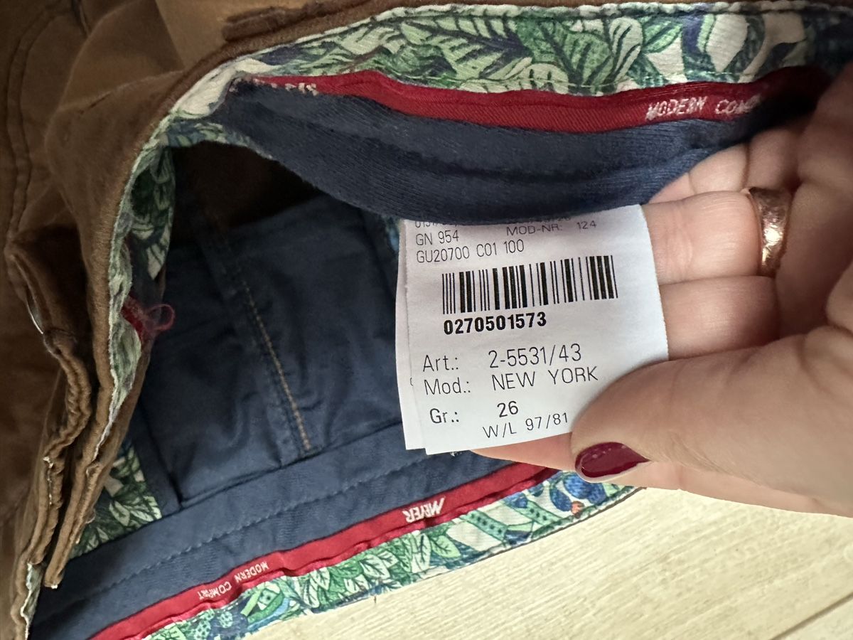 Pantaloni: Chino Hose von Marke Meyer Gr. 26 – Nuovo (secondo la descrizione) da Bülach venduto da leide_29 2
