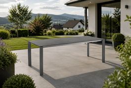 Keramiktisch/Table céram. 200-260cm anthrazit/anthracite