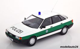 Audi 80 B3 Polizei 1989 grün-weiss / Triple 9 1:18