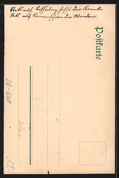 Cartoline postali: Handgemalt: Paddler mit Booten an den F – Usato da Berlin venduto da bartko-reher 1
