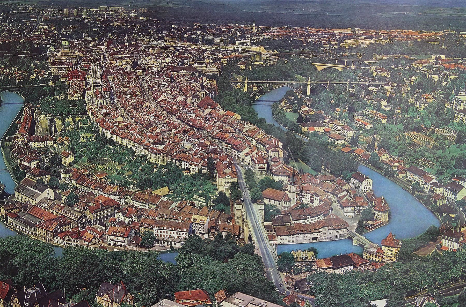 Foto & Immagini: Schulwandbild, Schulwandkarte "Bern" – Usato da Birrwil venduto da brandschatz_birrwil