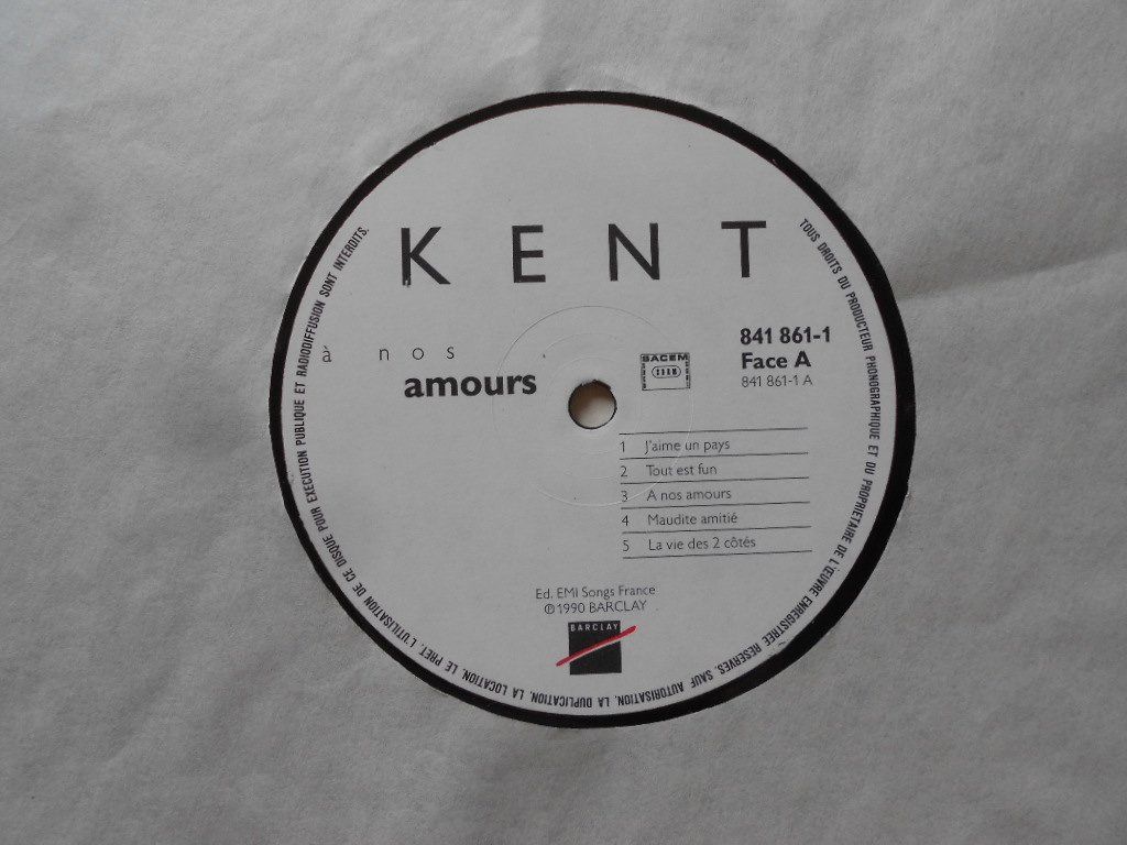 Dischi in vinile: KENT  -  A NOS AMOURS – Usato da Bex venduto da Giorgiob 4