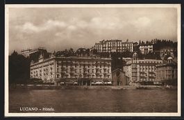 AK Lugano, Hotel Grand Palace, 1924