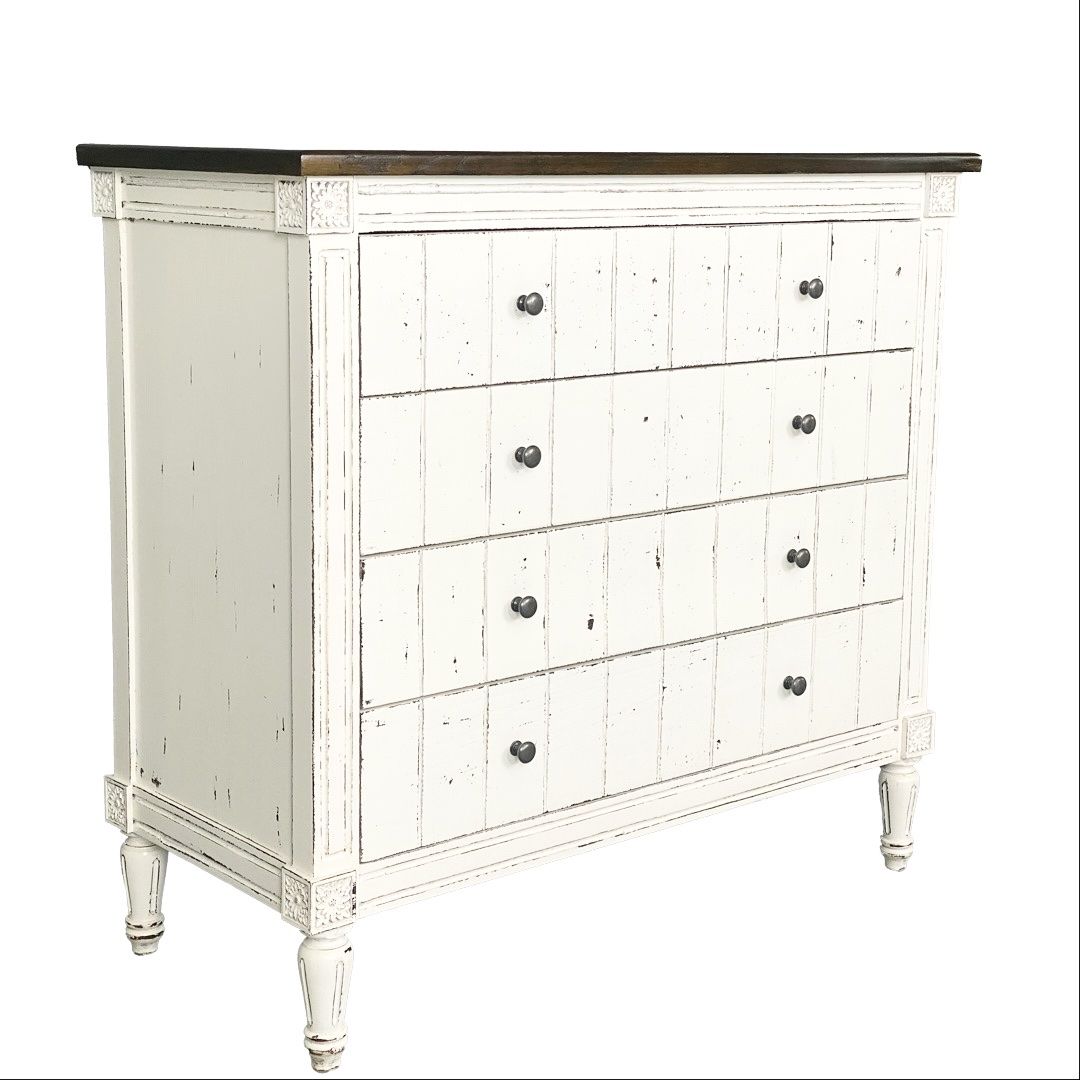 Cassettiere: Weisses Vintage Sideboard, Shabby Chic Look, – Nuovo e nell'imballaggio originale da Berikon venduto da nimmo