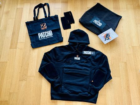 PATCHD ZWEIFEL Hoodie, Schwarz, Gr. M - limitierte Auflage