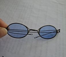 Historische Brille Klappbrille Völkerschlacht zirka1800-1850
