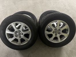 4 originale Audi Alufelgen 7.5Jx17 ET37 inkl. Winterreifen