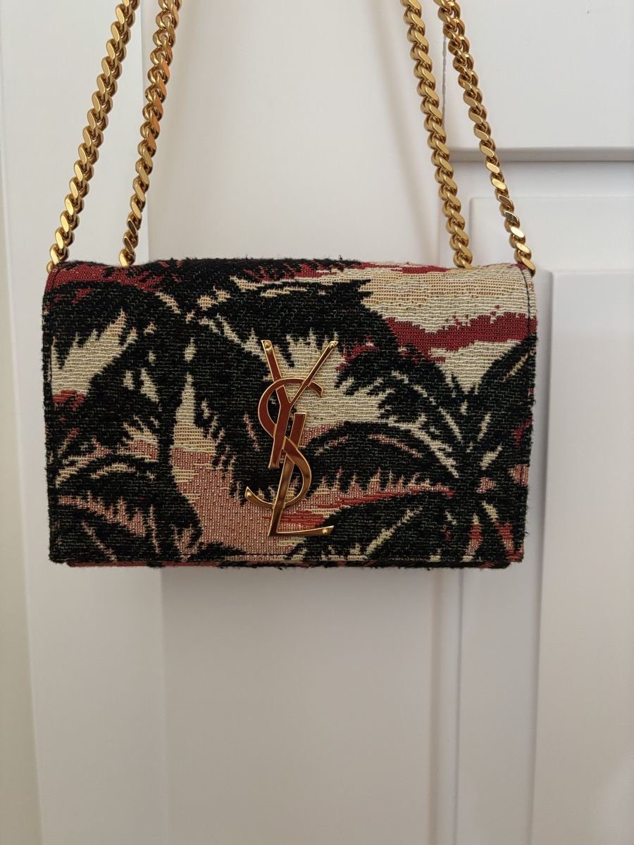 Saint Laurent Borse da donna: Saint Laurent Jacquard Palm Tree Small Classic – Nuovo (secondo la descrizione) da Oberrieden venduto da ElsaL 1