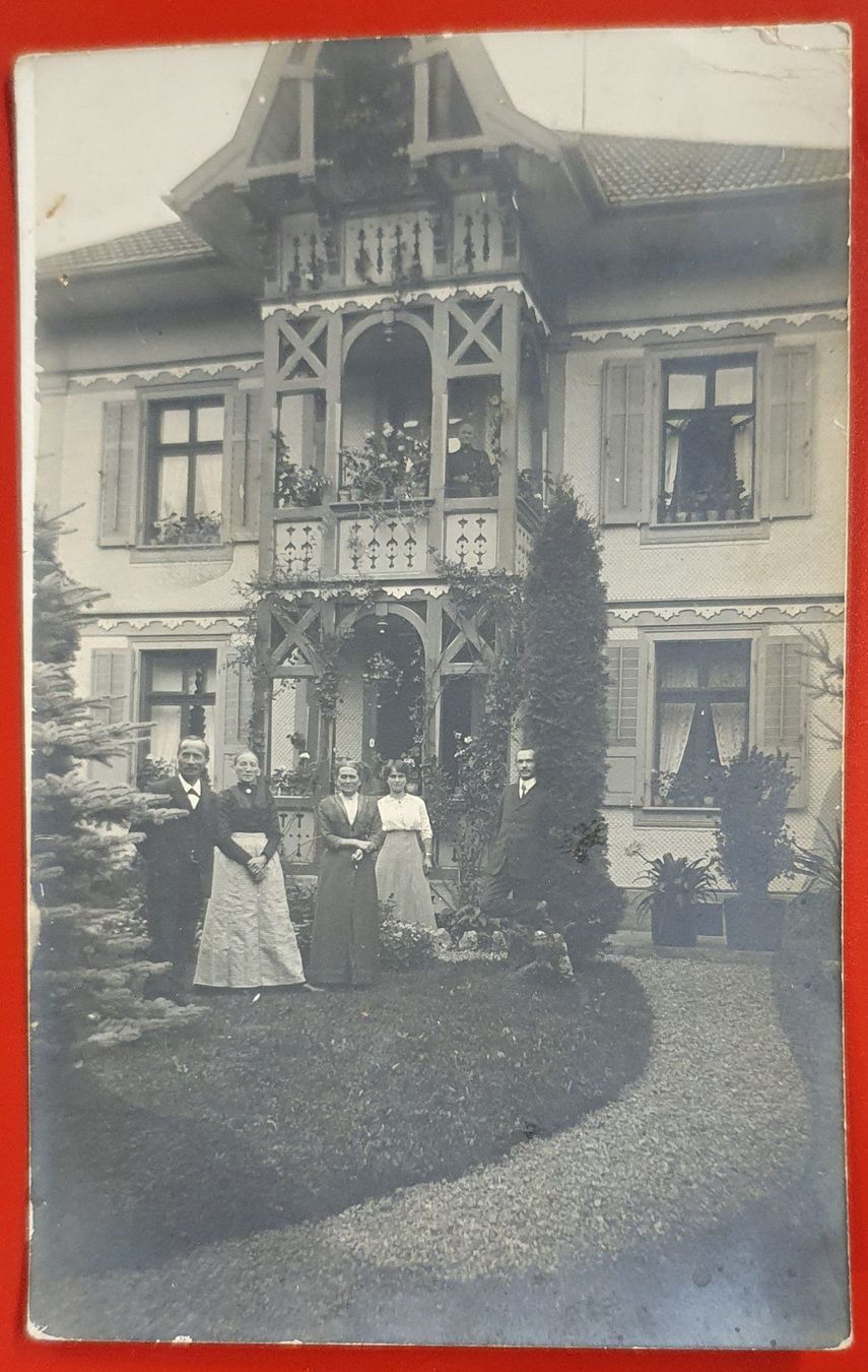Cartoline postali: Rohrbach 1913 - Wohnhaus mit Bewohner – Usato da Kreuzlingen venduto da Rschweiz1
