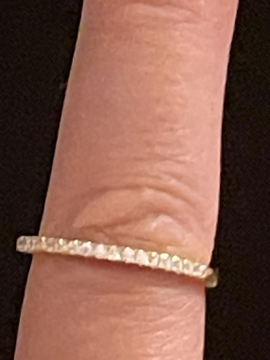 Ringe: Jolie Alliance plaquée or jaune 54 sertie pierres moissanite – Neu (gemäss Beschreibung) aus Kloten von Vermicelles 3