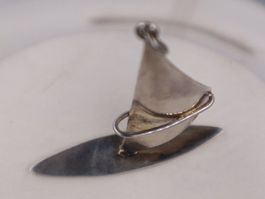 Sterling Silber Wind Surfing Anhänger - Reines Silber