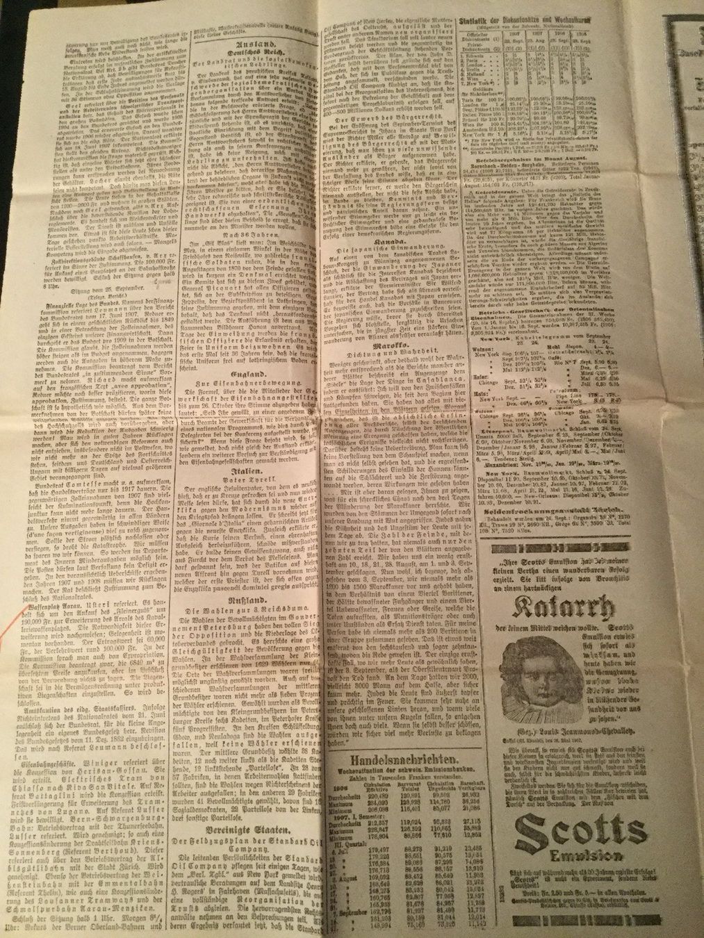 Riviste & Magazine: Basler Nachrichten, Beilage, 26.09.1907 – Usato da Luzern venduto da Einh0rn 3