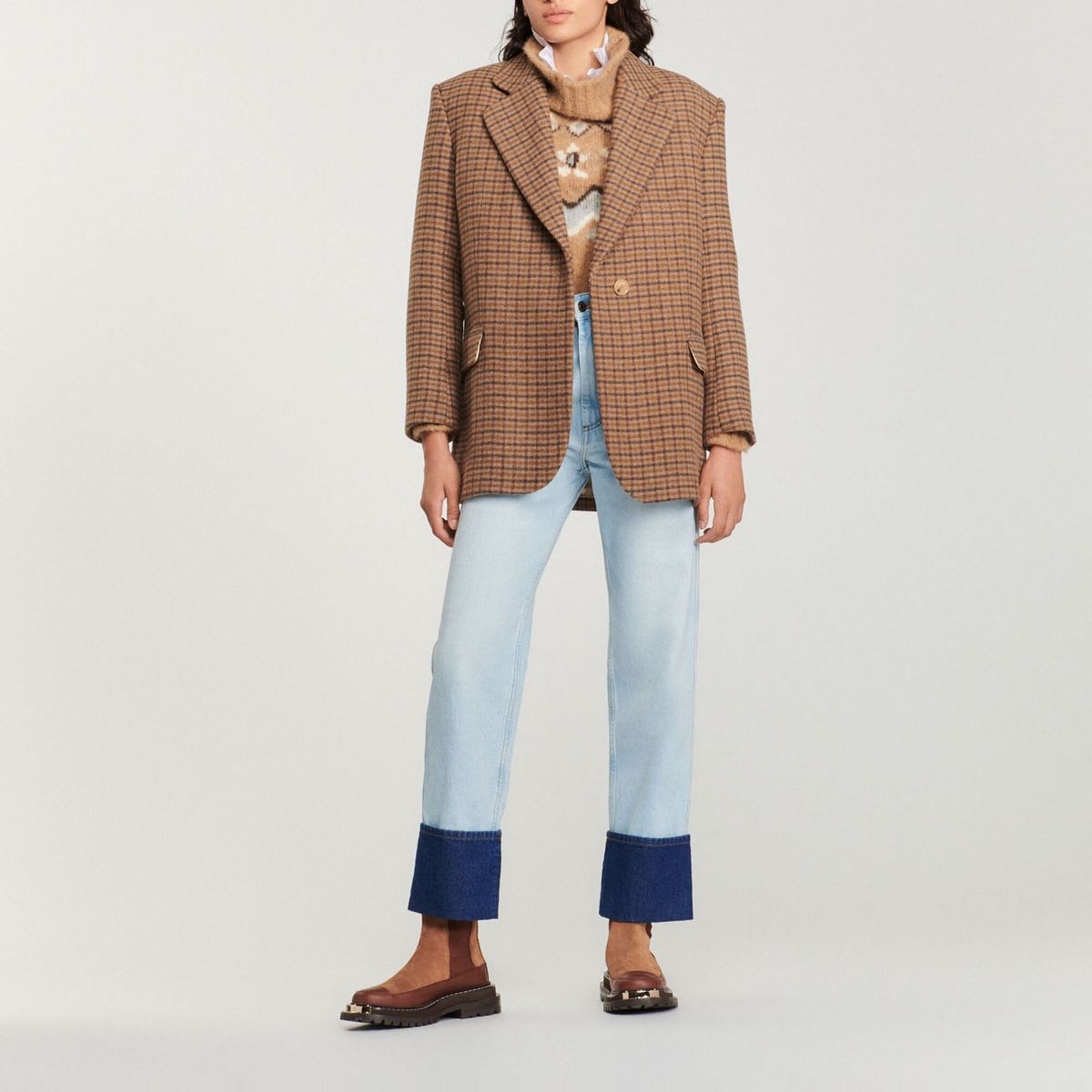 Sandro Giacche: NEW Sandro Jenna Checked Single-Breasted Blazer – Nuovo (secondo la descrizione) da Ebmatingen venduto da dartim