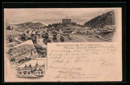 Litho St Cergues, Blick auf den Ort
