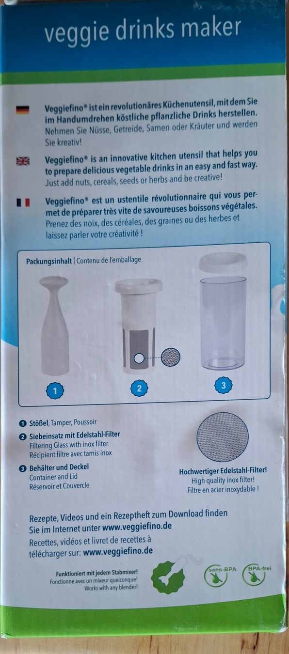 Elettrodomestici da cucina: Toller praktischer Veggie Drink maker – Nuovo (secondo la descrizione) da Mogelsberg venduto da Lavidapura 1