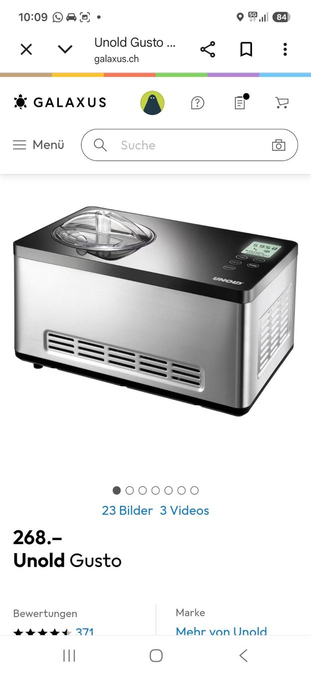 Appareils de cuisine: Eismaschine Unold!! – D'occasion à winterthur par goldfischt 3