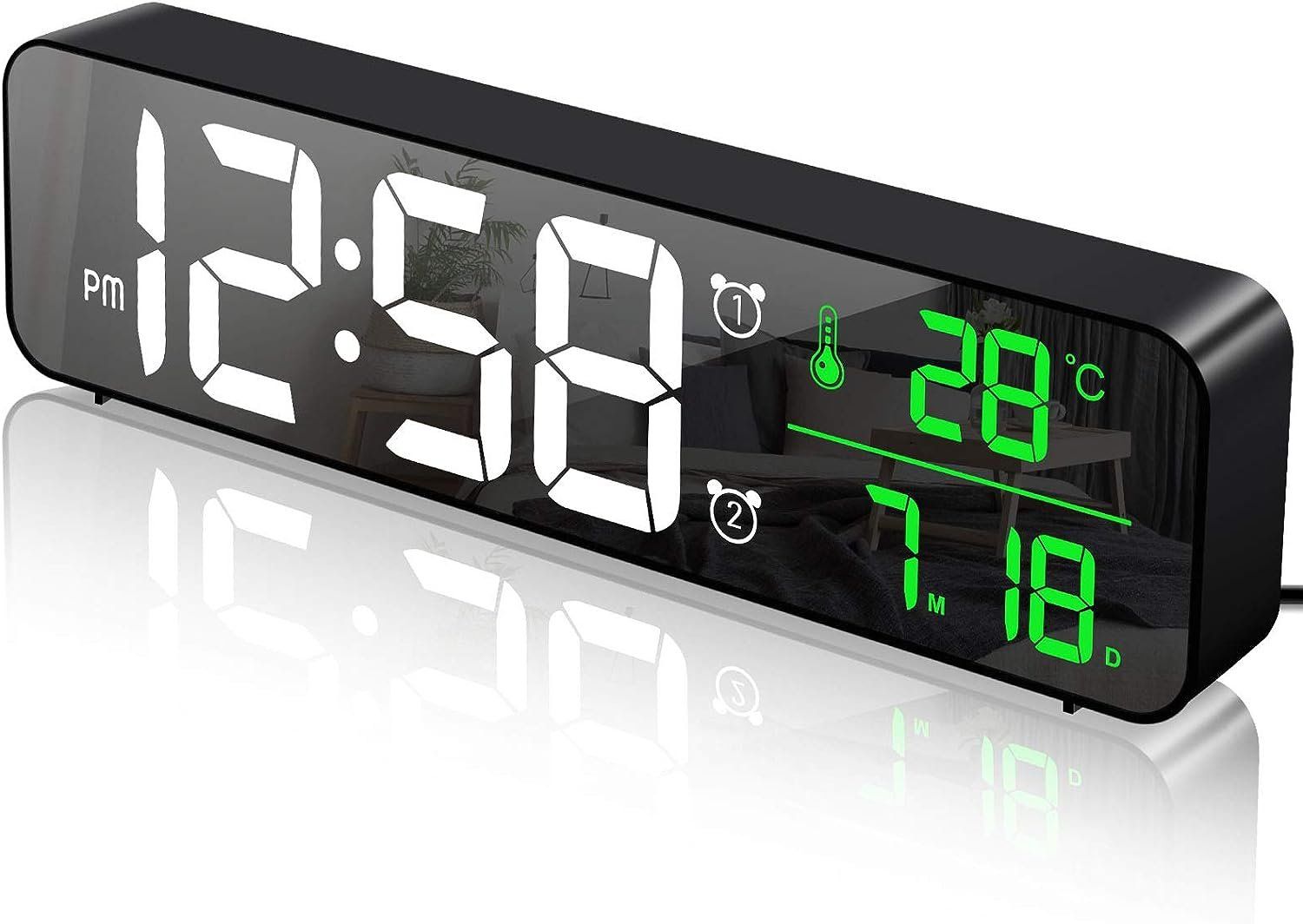 Sveglie: Digital Großes LED-Display Wanduhr Wecker – Nuovo e nell'imballaggio originale da Châtelaine venduto da topshop.switzerland