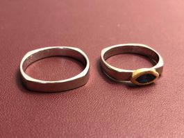 Edle und elegante Eheringe aus 18 Karat Weissgold Au 750