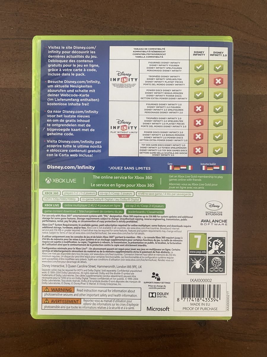 Microsoft Giochi: Disney Infinity 2.0 für Xbox 360 – Usato da Thunstetten venduto da Virus_33 2