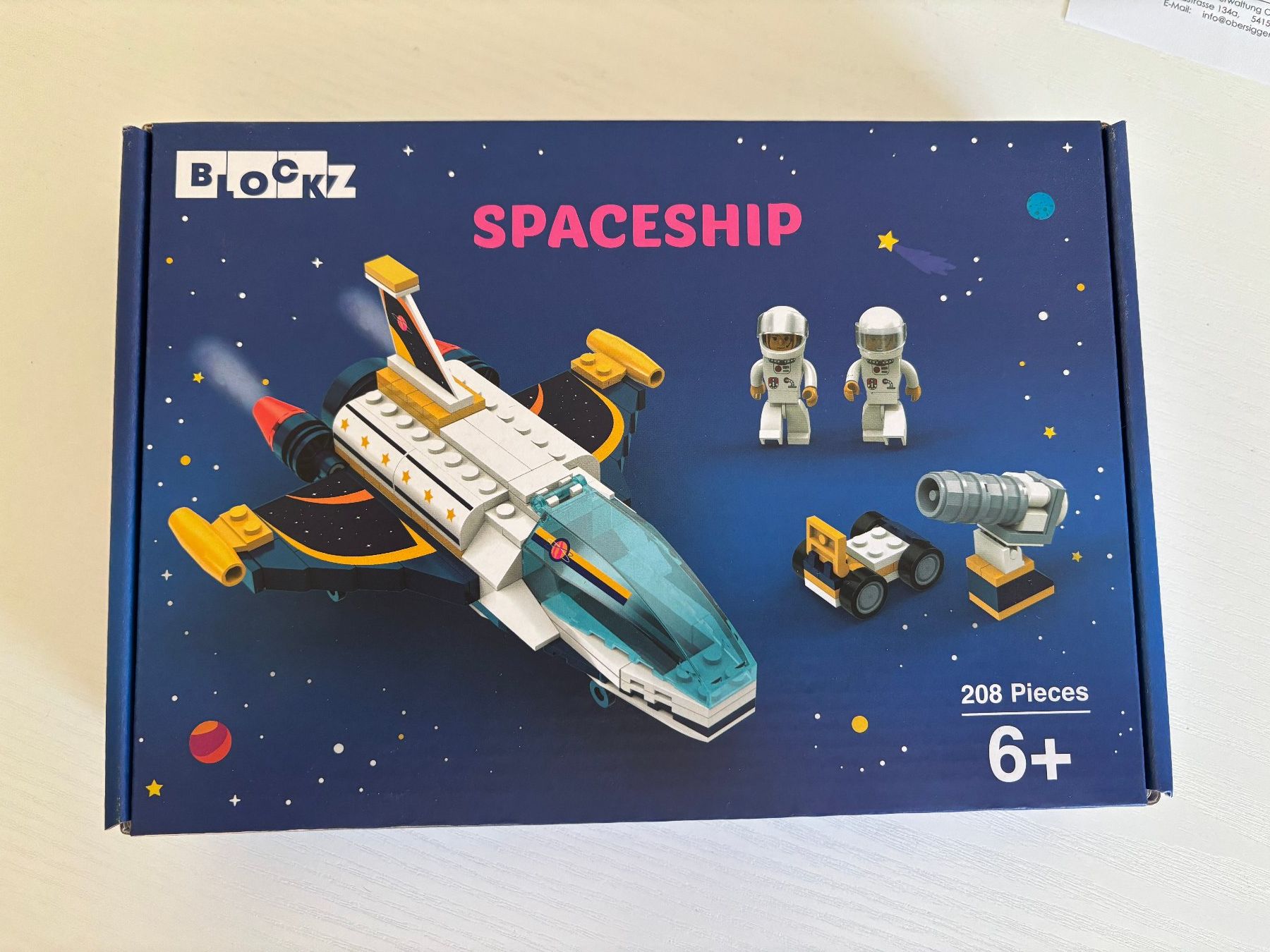 Kit di costruzioni: Spaceship Blockz 208 Teile – Nuovo e nell'imballaggio originale da Nussbaumen AG venduto da Faxi2