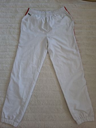 Pantalon de survêtement Lacoste blanc taille S 