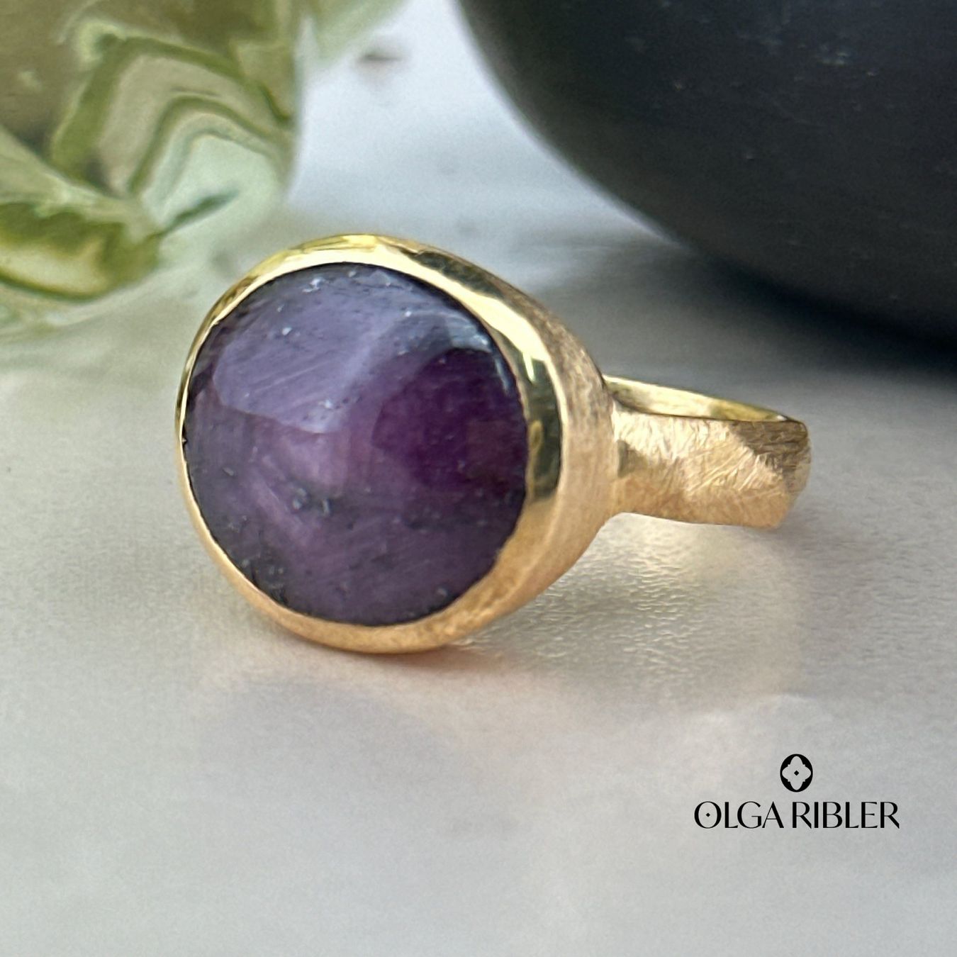 Olga Ribler Bagues: Star Ruby Ring – Sterling Silver Ringgrösse 56 – Neuf (Voir description) à Luzern par Schmuckoutlet 7