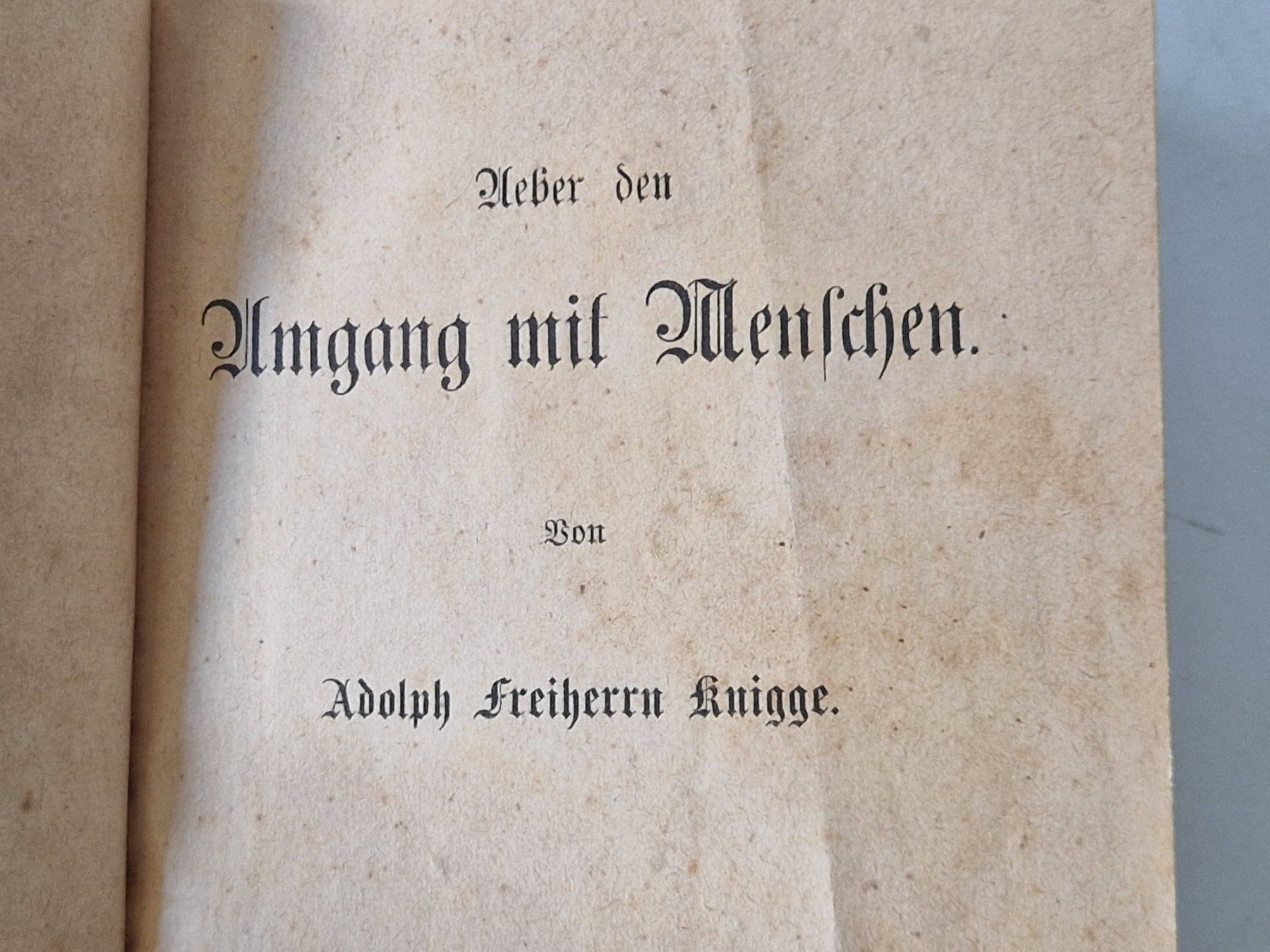Bücher: Buch "Knigge, Umgang mit Menschen" – Gebraucht aus Muhen von Restwert_Muhen 3