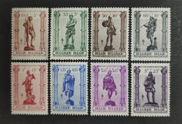 Belgien 1943, Statuen im Petit Sablon Park, Satz (*)