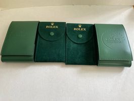 Rolex, pochettes de service, transport, travel pouch x4