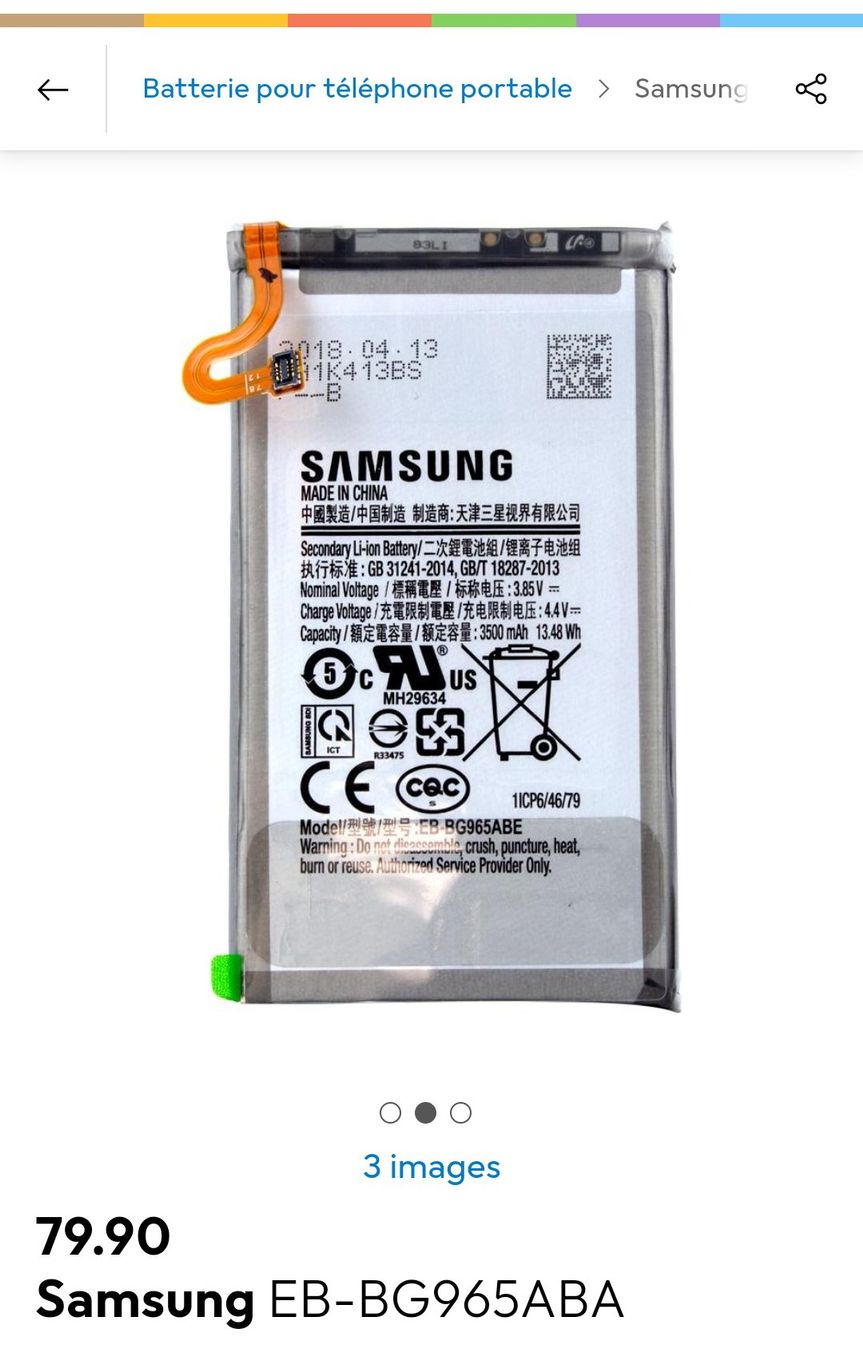 Samsung Akkus: Batterie Samsung Galaxy S9+ EB-BG965ABA – Neu und originalverpackt aus Vessy von Avicci