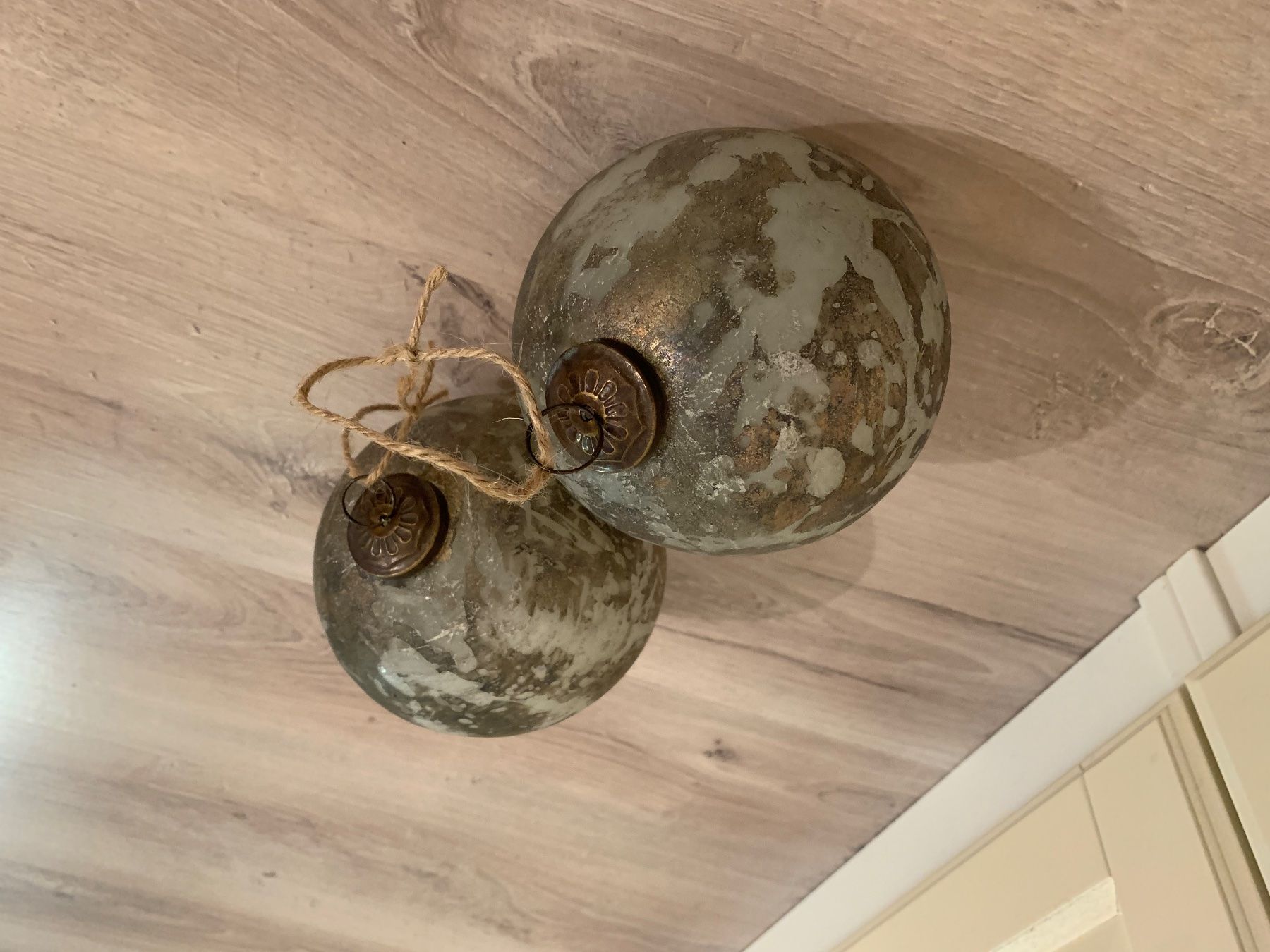 Alle Dekorationen: Riesige Weihnachtskugeln, Vintage Look, Umfang 41 cm – Gebraucht aus Nunningen von silvermoon68 2