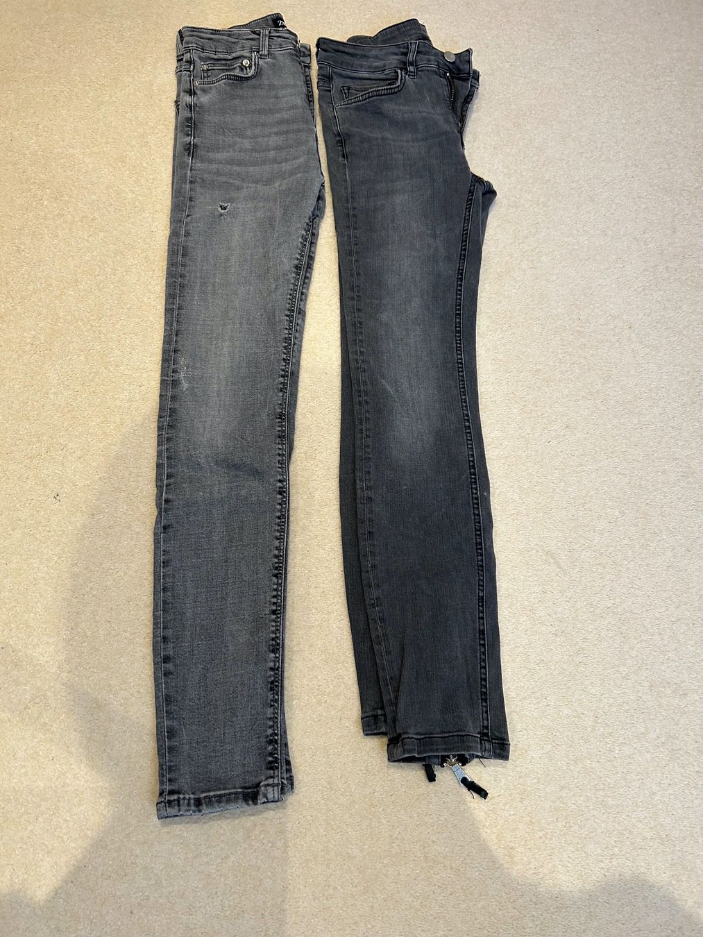 Zara Jeans: 2x Jeans ZARA / S / slimfit / grey washed – Usato da Boswil venduto da LuziaB01 3