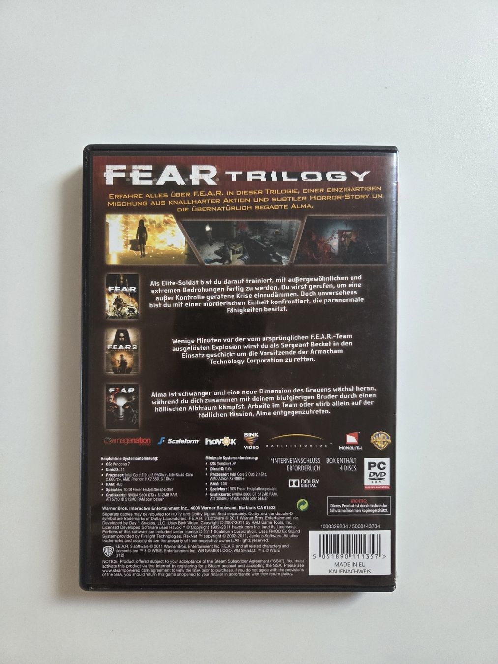 Giochi: PC Spiel F.E.A.R. Trilogy gute Zustand – Usato da Pfyn venduto da tob_92 1