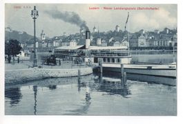 LUZERN Dampfschiff - Werbung Nähmaschinen Helvetia