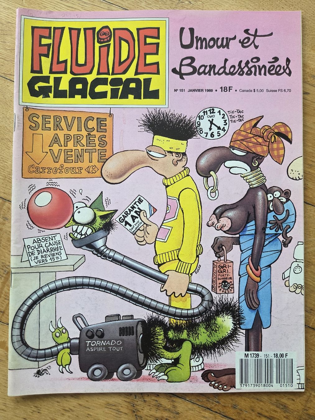 Comics: Fluide Glacial, N°151 Janvier 1989 – Gebraucht aus Territet von Cenh