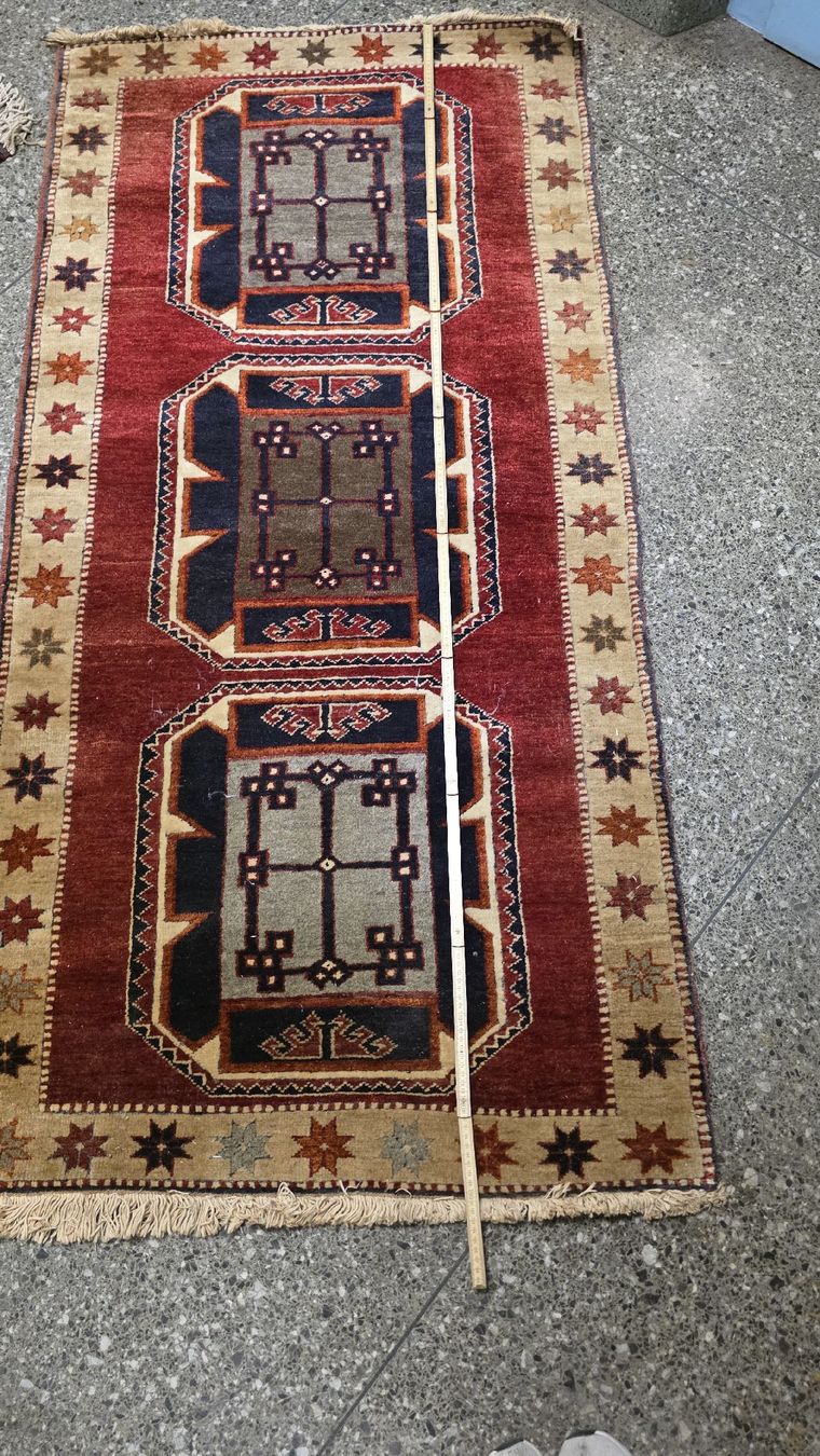 Tappeti: Teppich Ethno Muster Rot Beige Kleinformat – Usato da Zürich venduto da anna.caterina 2