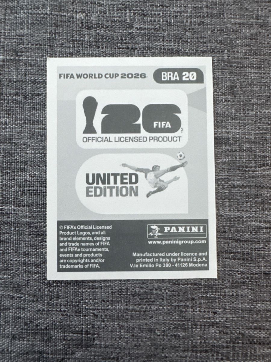 Panini Carte collezionabili: Panini WM 2026 - BRA 20 – Nuovo e nell'imballaggio originale da Fribourg venduto da wor_lp9t 1