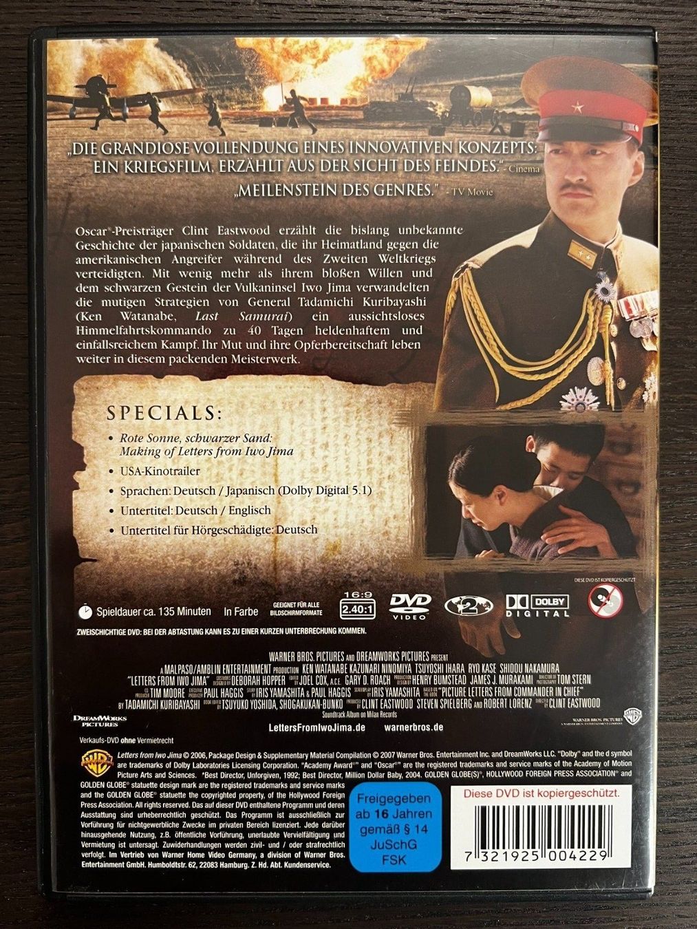 Tutti i DVDs: Letters from Iwo Jima – Usato da Zürich venduto da FilmFreunde 1