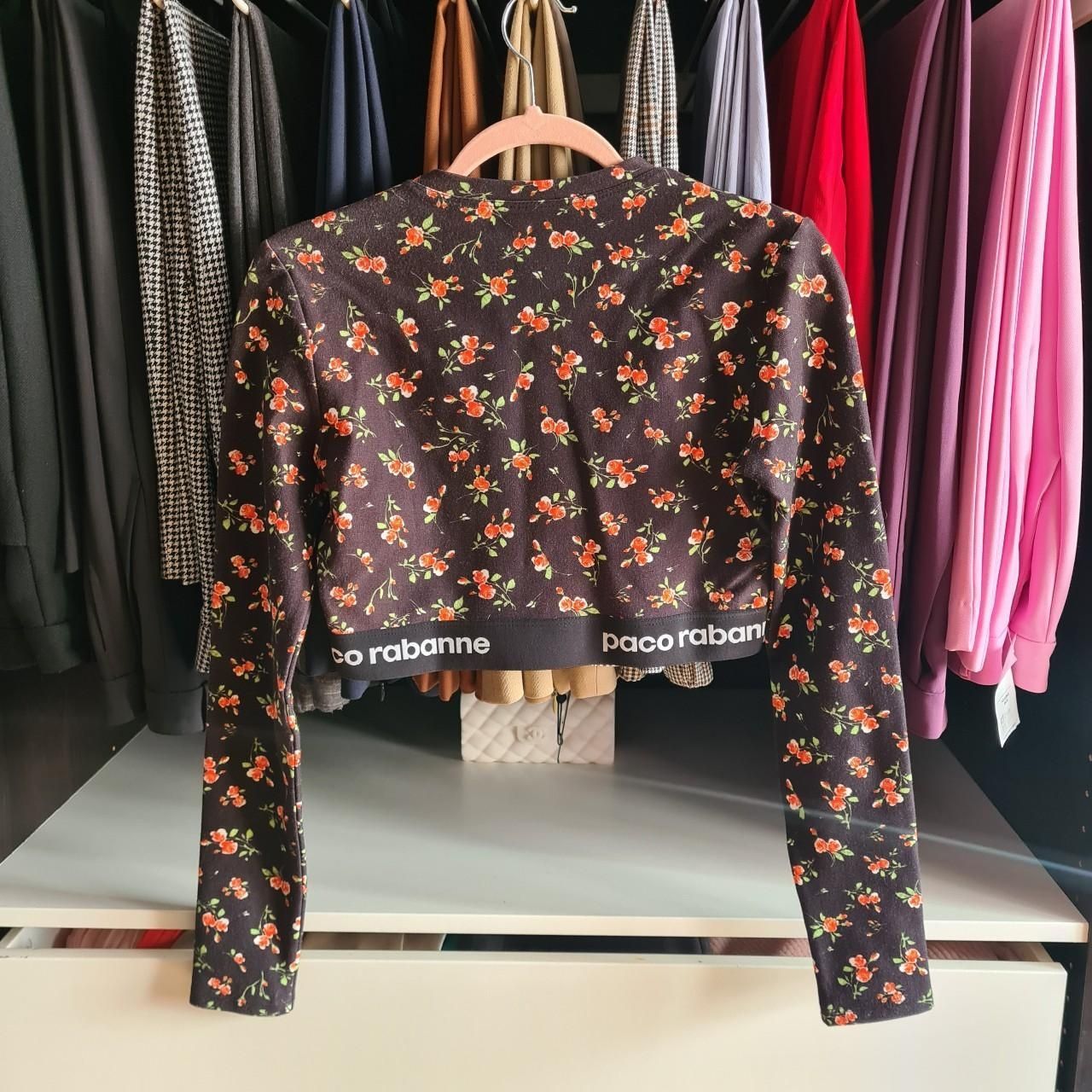 Top: Paco Rabanne Crop Top mit Blumenmuster – Nuovo (secondo la descrizione) da Emmen venduto da mak31 2