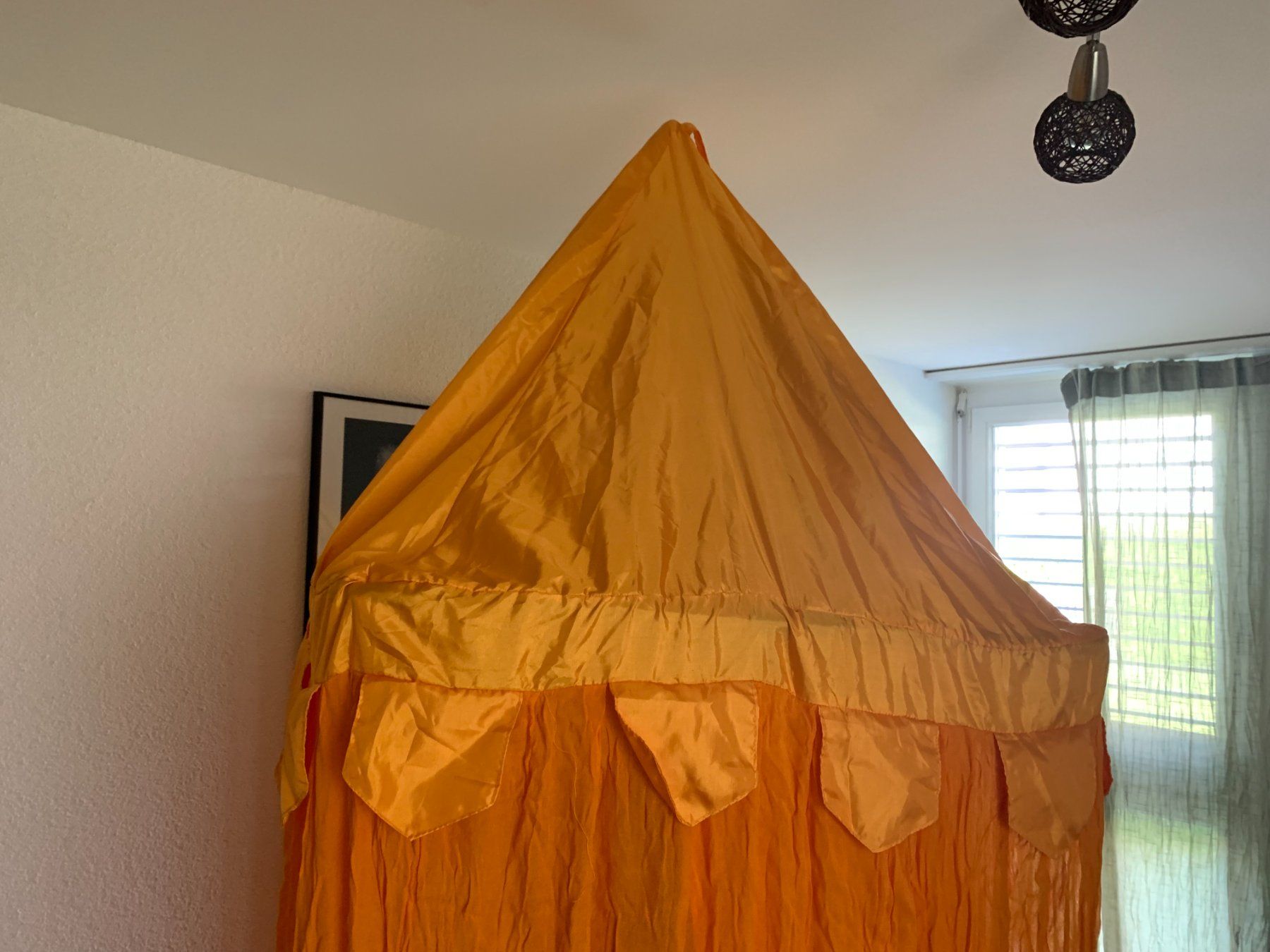 Alri letti & mobili per bambini: Baldachin Orange aus 100% Baumwolle – Usato da Embrach venduto da sale4you 1