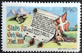 Soldatenmarke 2.WK, Gebirgs Füsilier Bat 108, Wi Inf 543